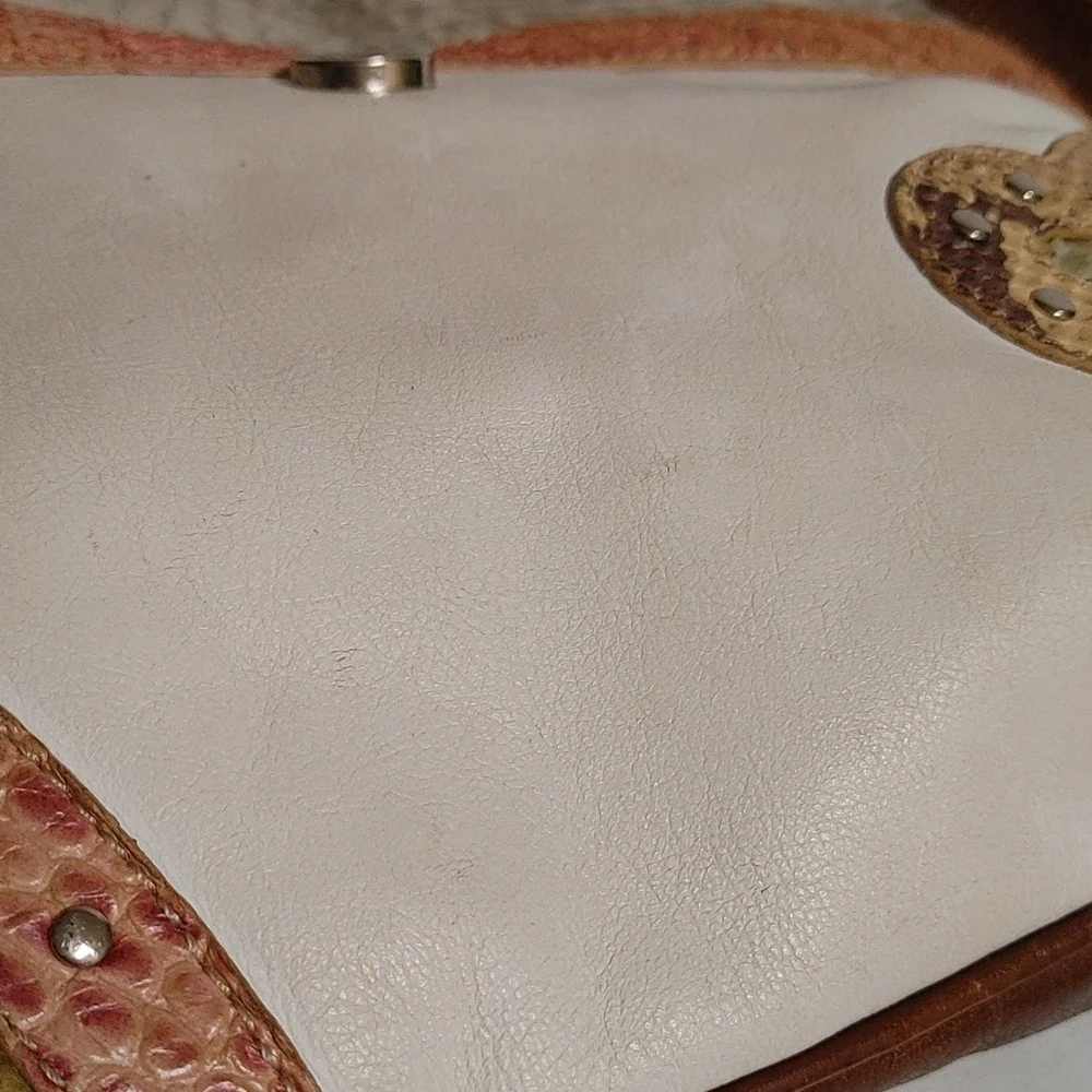 Vintage TOUS Flat Cross Shoulder Cobra & Crocodile Embossed Bag - Picture 7 of 15